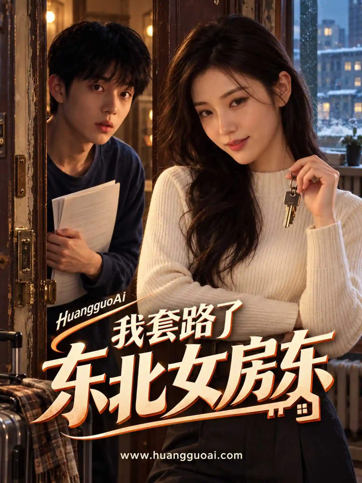 黄果短剧《我表哥的东北女房东》封面